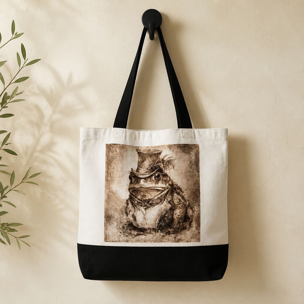 Toad-ally Dapper Canvas Bag